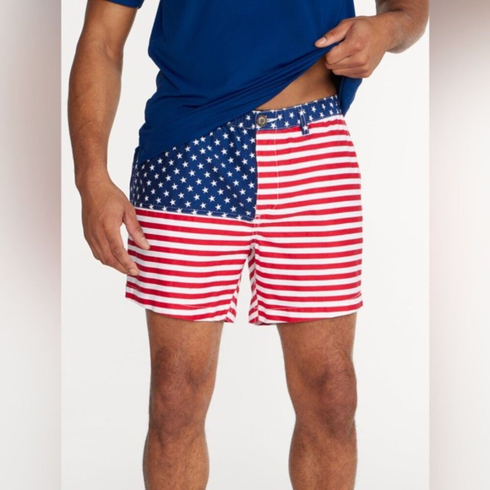 Chubbies Original Stretch Twill Short 5.5", Regular Fit, USA Flag, Size L